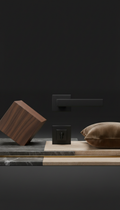 Matte black metal hardware set
